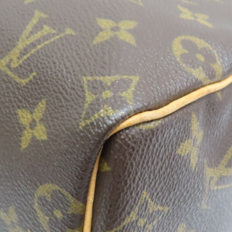 棕色 原花帆布 Speedy Bandouliere 25 波士頓包 手提包【LOUIS VUITTON LV 路易威登】 M41528-9