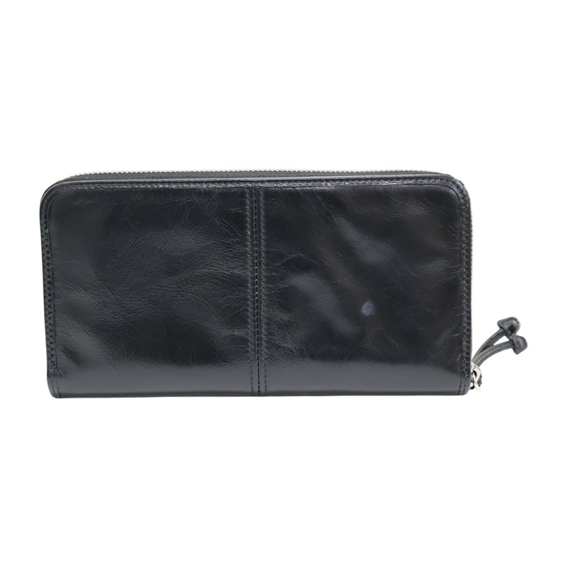 黑色 牛皮 拉鍊長夾 【PRADA 普拉達】 2ML059-1