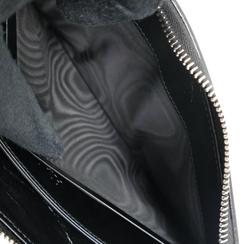 黑色 牛皮 拉鍊長夾 【PRADA 普拉達】 2ML059-5