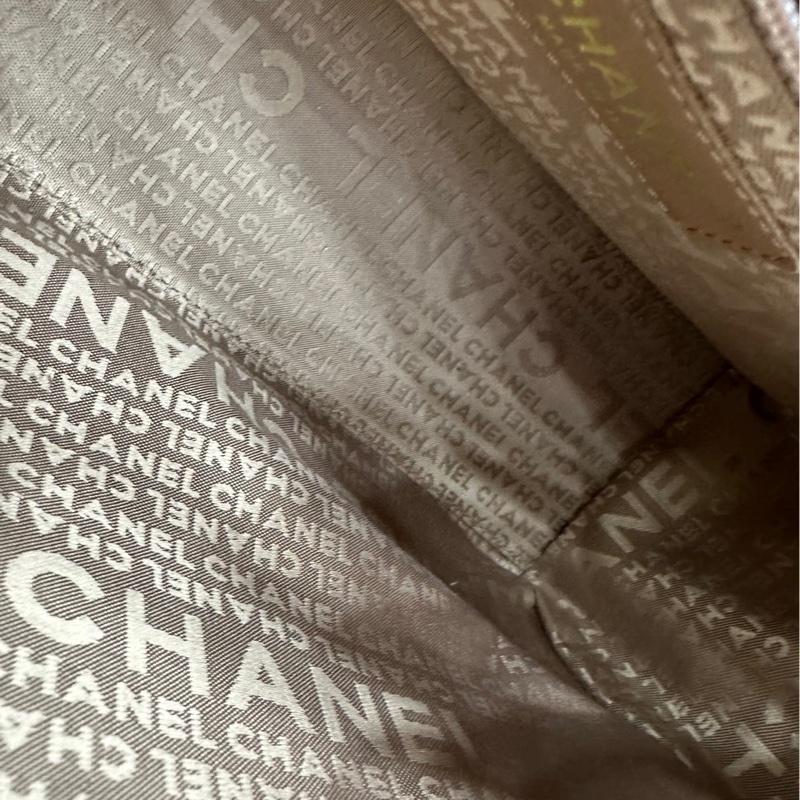 Chanel 香奈兒 櫻花粉mini流蘇保齡球 vintage 9開 原始成色，有點髒-6