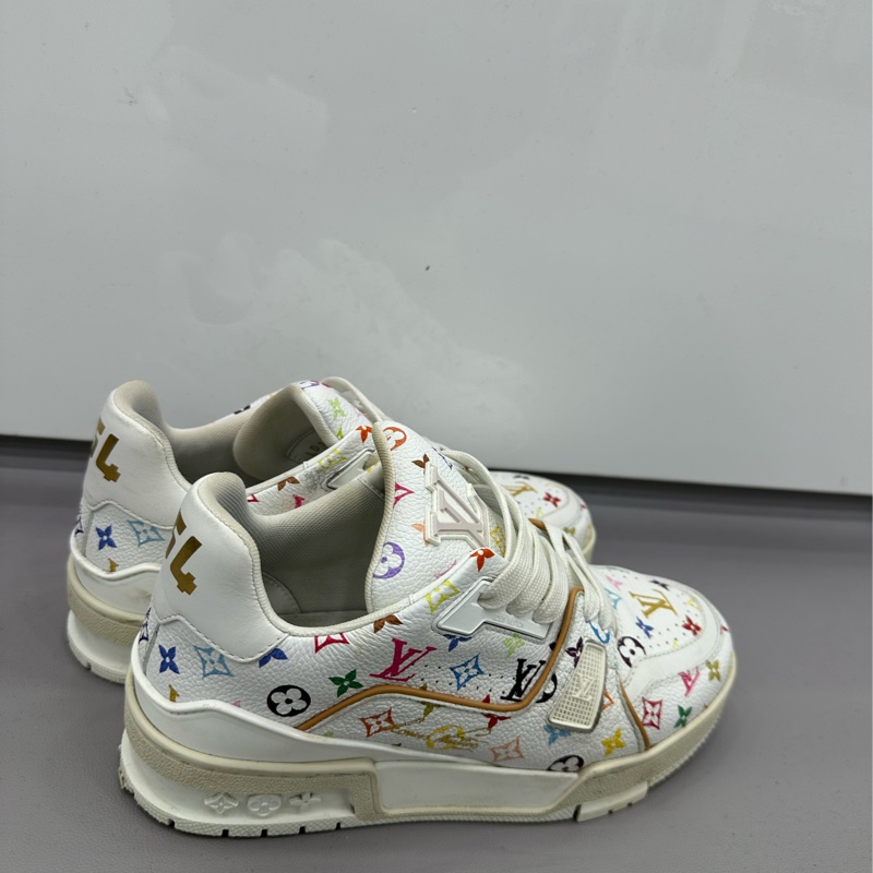 LV / Louis+Vuitton+x+村上隆+Trainer+白三彩 38碼 晶片-1