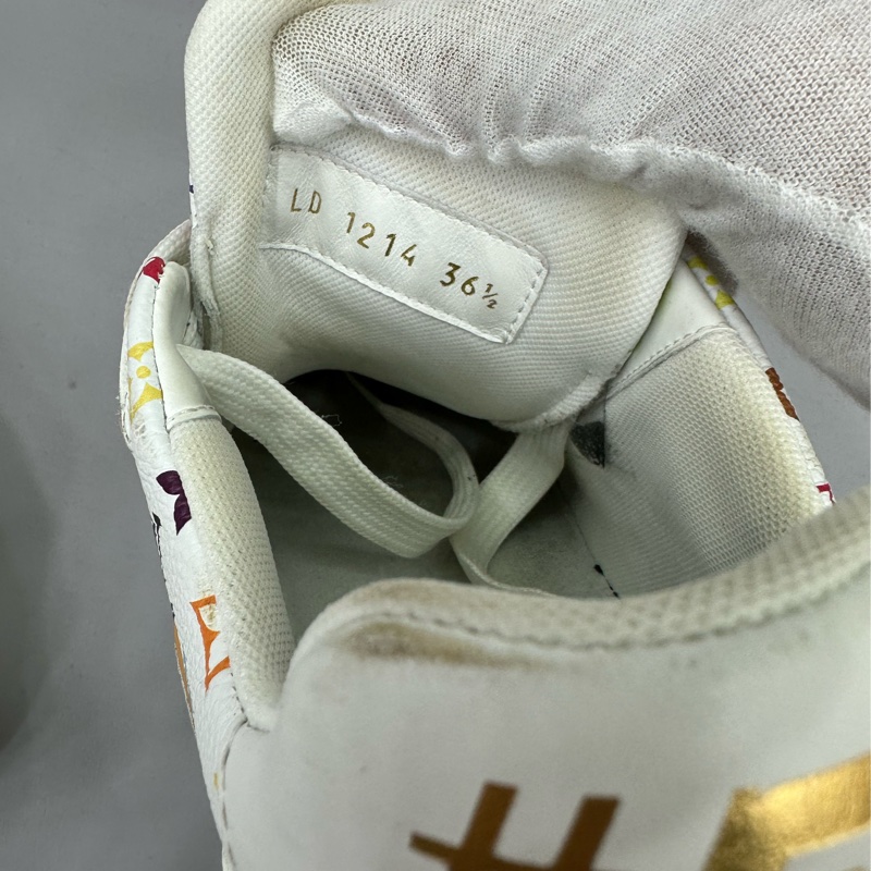 LV / Louis+Vuitton+x+村上隆+Trainer+白三彩 38碼 晶片-3