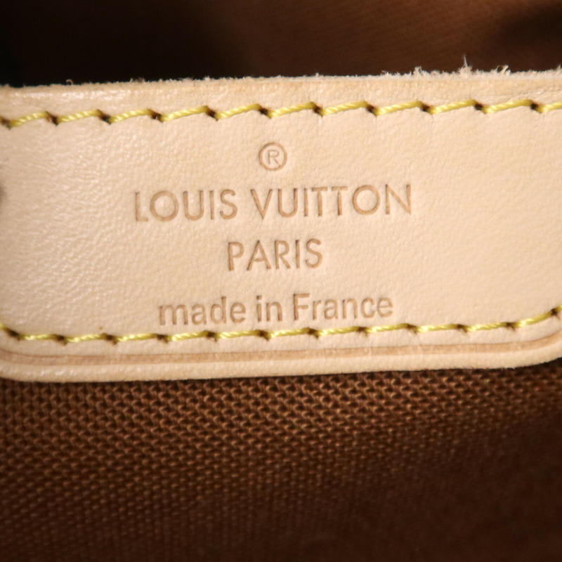 LOUIS VUITTON Monogram Palermo GM金扣手挽肩背兩用袋棕色-5