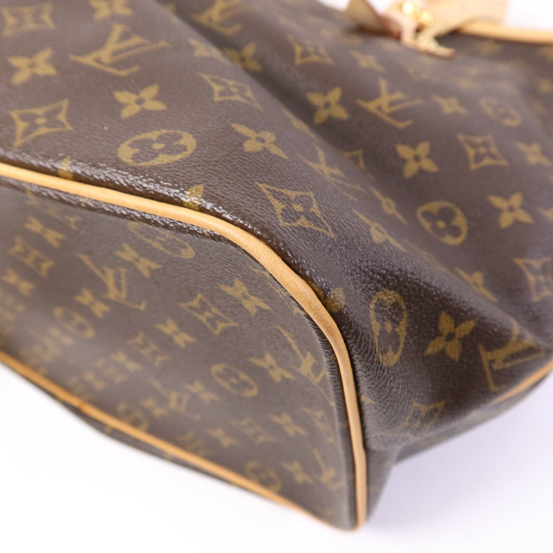 LOUIS VUITTON Monogram Palermo GM金扣手挽肩背兩用袋棕色-9
