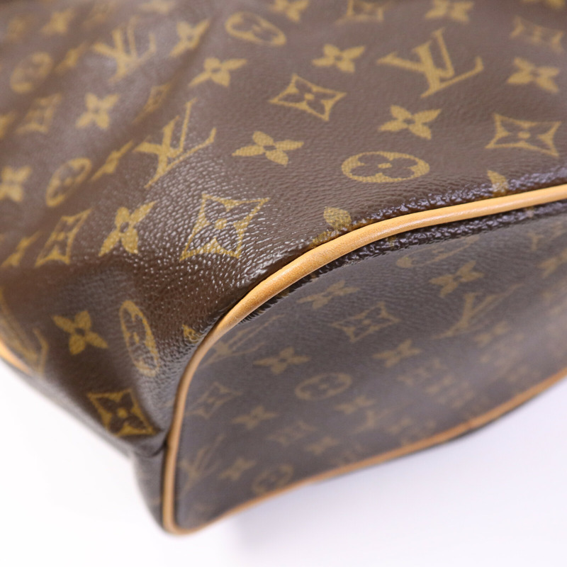 LOUIS VUITTON Monogram Palermo GM金扣手挽肩背兩用袋棕色-10
