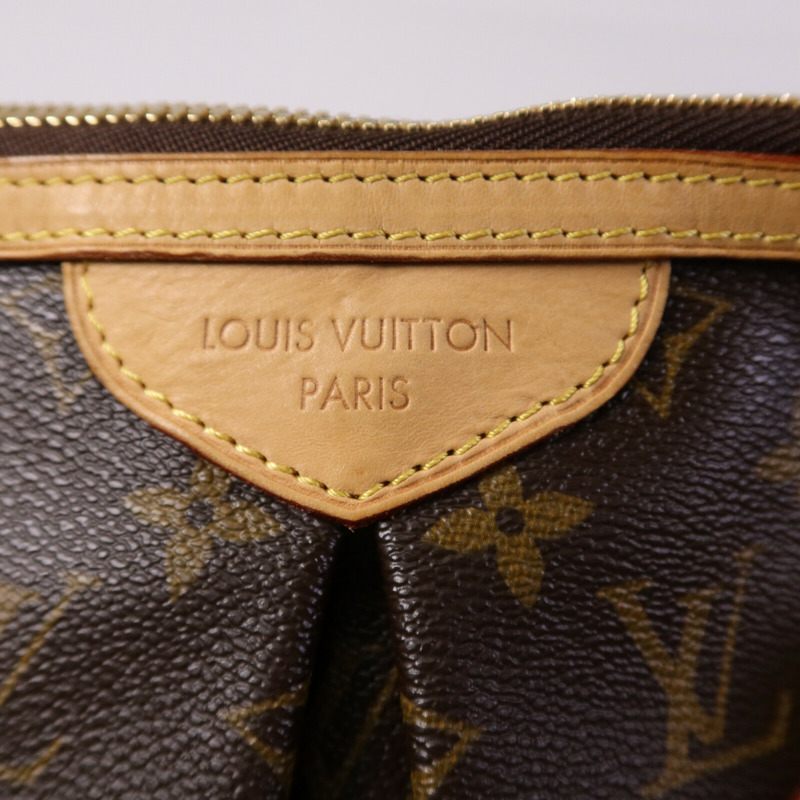 LOUIS VUITTON Monogram Palermo GM金扣手挽肩背兩用袋棕色-14