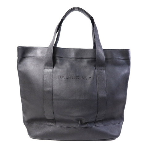 BALENCIAGA 牛皮皮革Tote Bag銀扣手挽袋