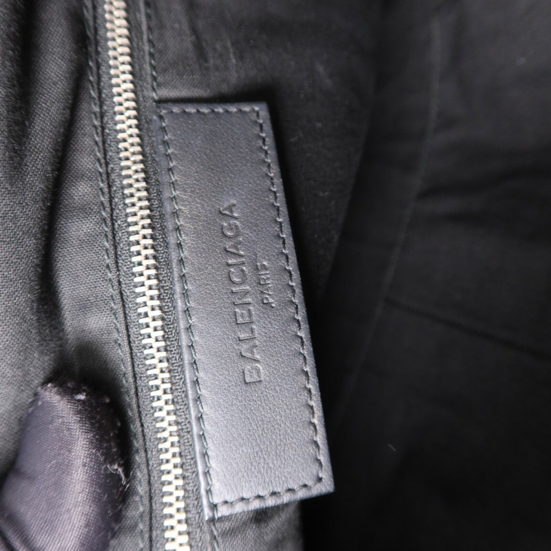 BALENCIAGA 牛皮皮革Tote Bag銀扣手挽袋-5