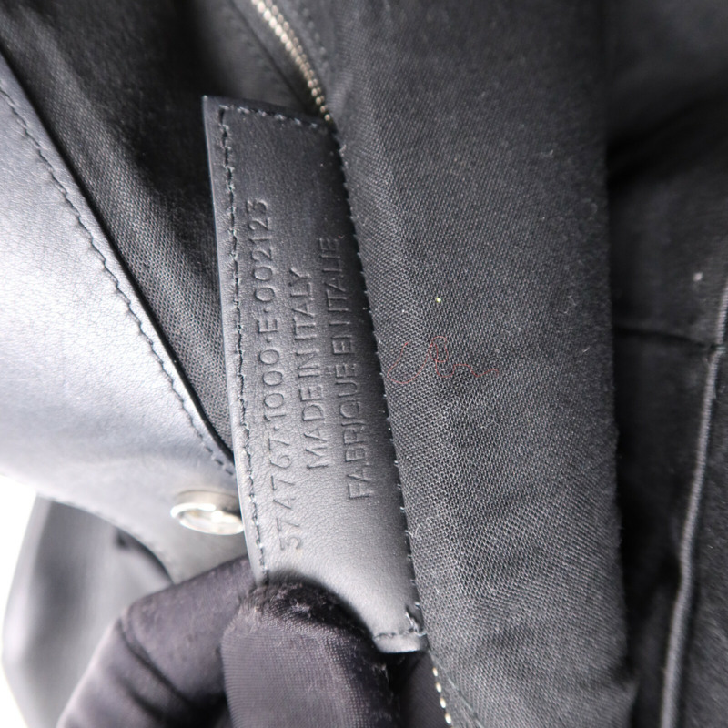 BALENCIAGA 牛皮皮革Tote Bag銀扣手挽袋-7