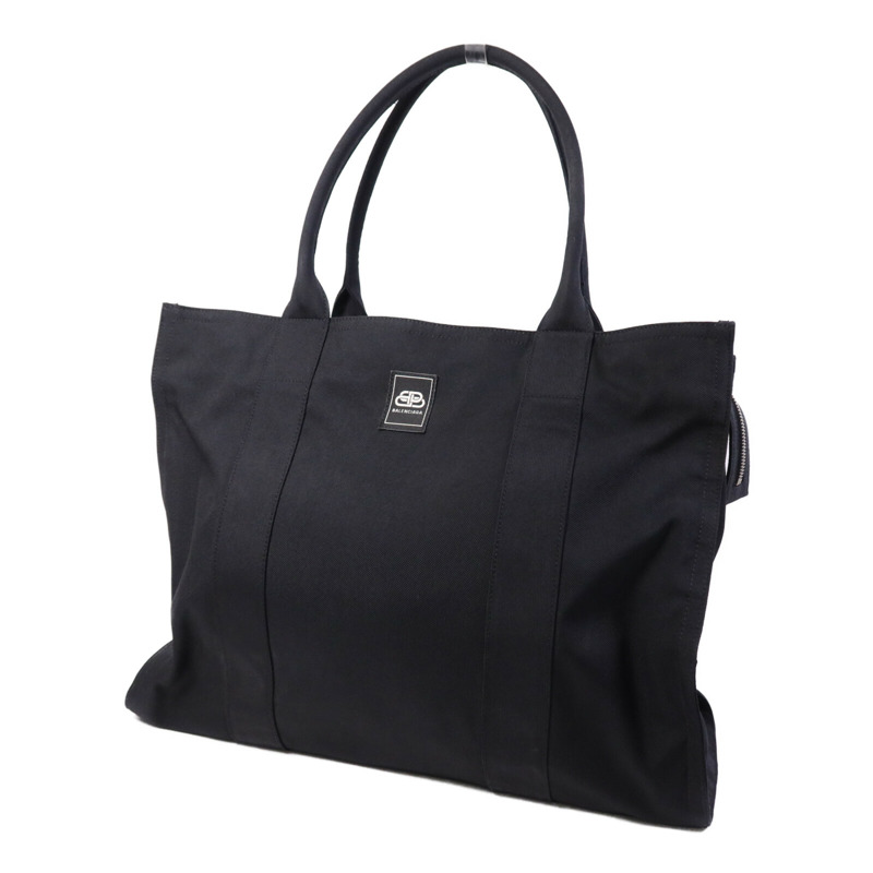 BALENCIAGA 帆布Tote Bag銀扣手挽袋-2