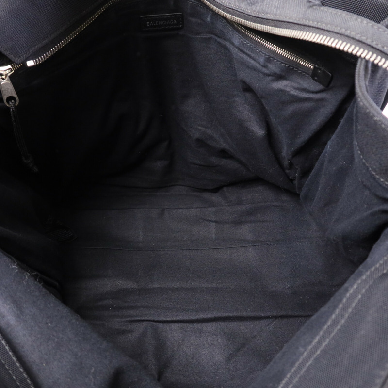 BALENCIAGA 帆布Tote Bag銀扣手挽袋-4