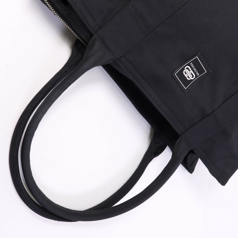 BALENCIAGA 帆布Tote Bag銀扣手挽袋-8