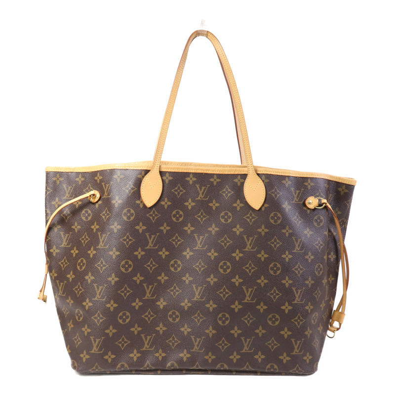 LOUIS VUITTON Monogram Neverfull GM金扣手挽袋-1