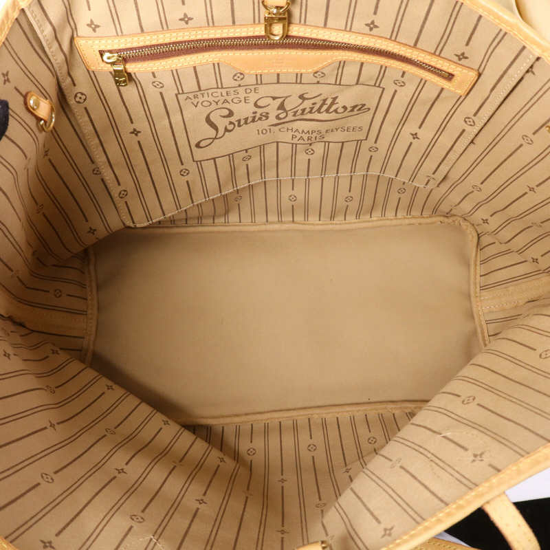 LOUIS VUITTON Monogram Neverfull GM金扣手挽袋-4