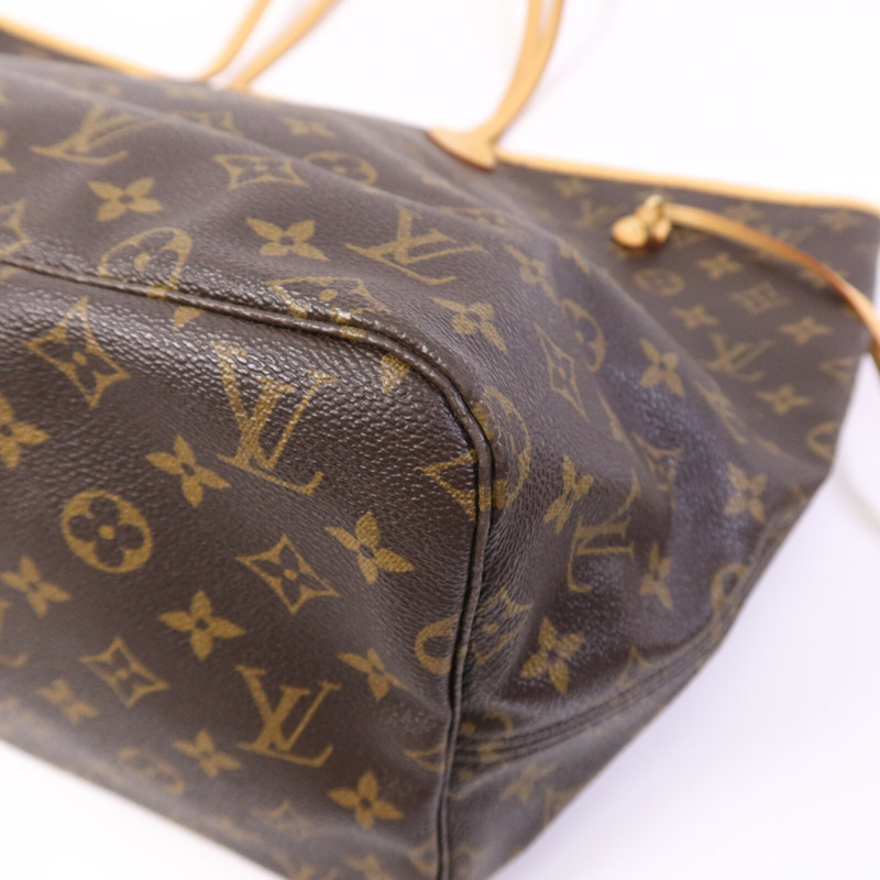 LOUIS VUITTON Monogram Neverfull GM金扣手挽袋-10