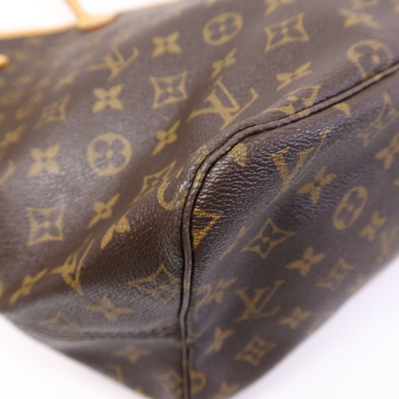 LOUIS VUITTON Monogram Neverfull GM金扣手挽袋-11