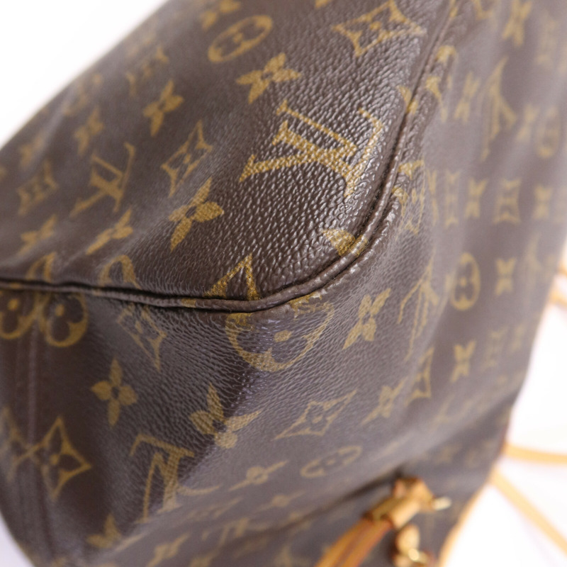 LOUIS VUITTON Monogram Neverfull GM金扣手挽袋-12
