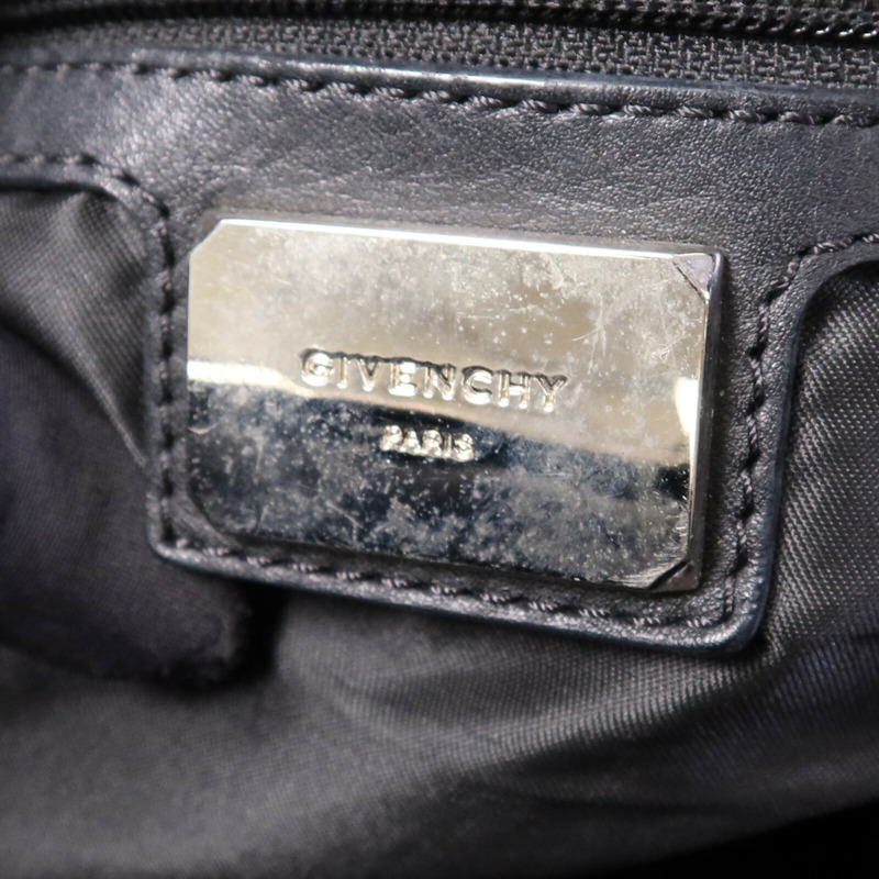GIVENCHY 帆布Backpack銀扣背包-5