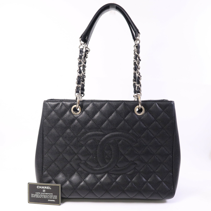 CHANEL GST Grand Shopping Tote Bag鏈帶肩背袋-9