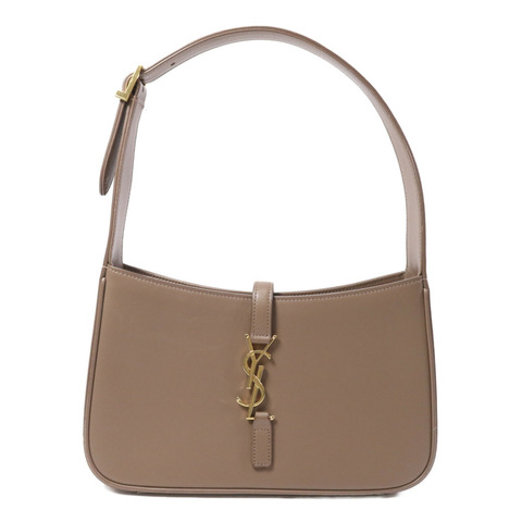 SAINT LAURENT 牛皮皮革Le 5 A7 Hobo金扣肩背袋