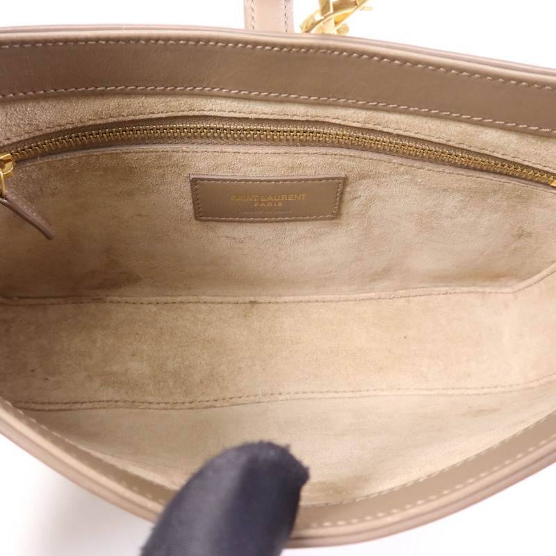 SAINT LAURENT 牛皮皮革Le 5 A7 Hobo金扣肩背袋-4