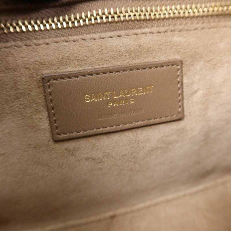 SAINT LAURENT 牛皮皮革Le 5 A7 Hobo金扣肩背袋-5