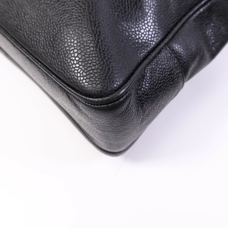 CHANEL 牛皮皮革Vintage Shoulder Tote金扣鏈帶肩背袋-12