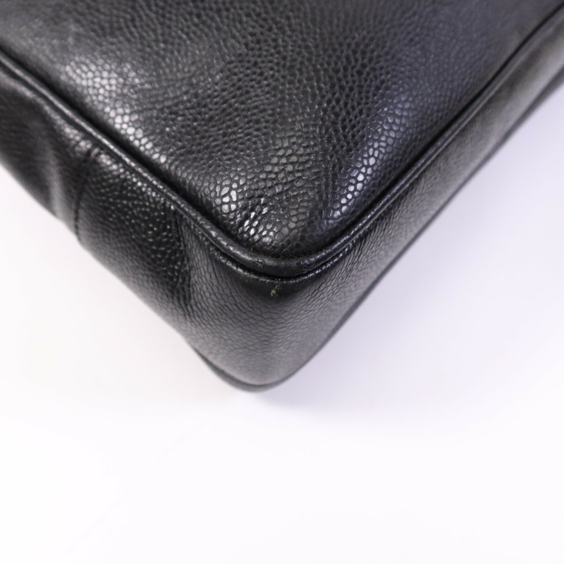 CHANEL 牛皮皮革Vintage Shoulder Tote金扣鏈帶肩背袋-13