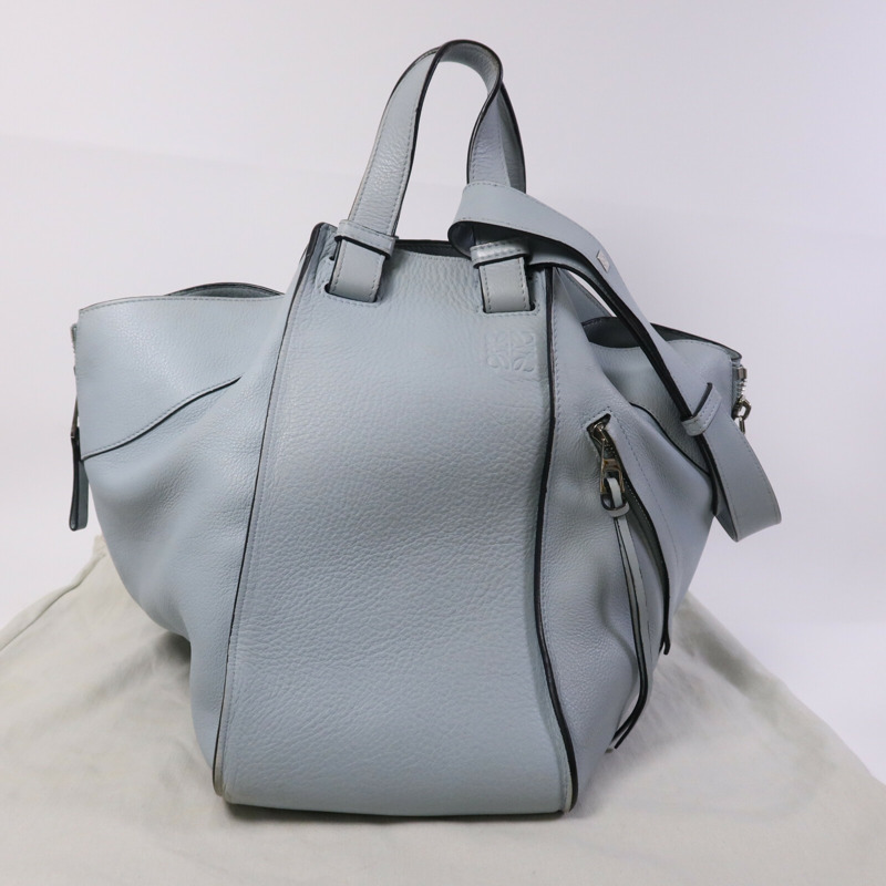 LOEWE 牛皮皮革Hammock MM金扣手挽肩背兩用袋-8