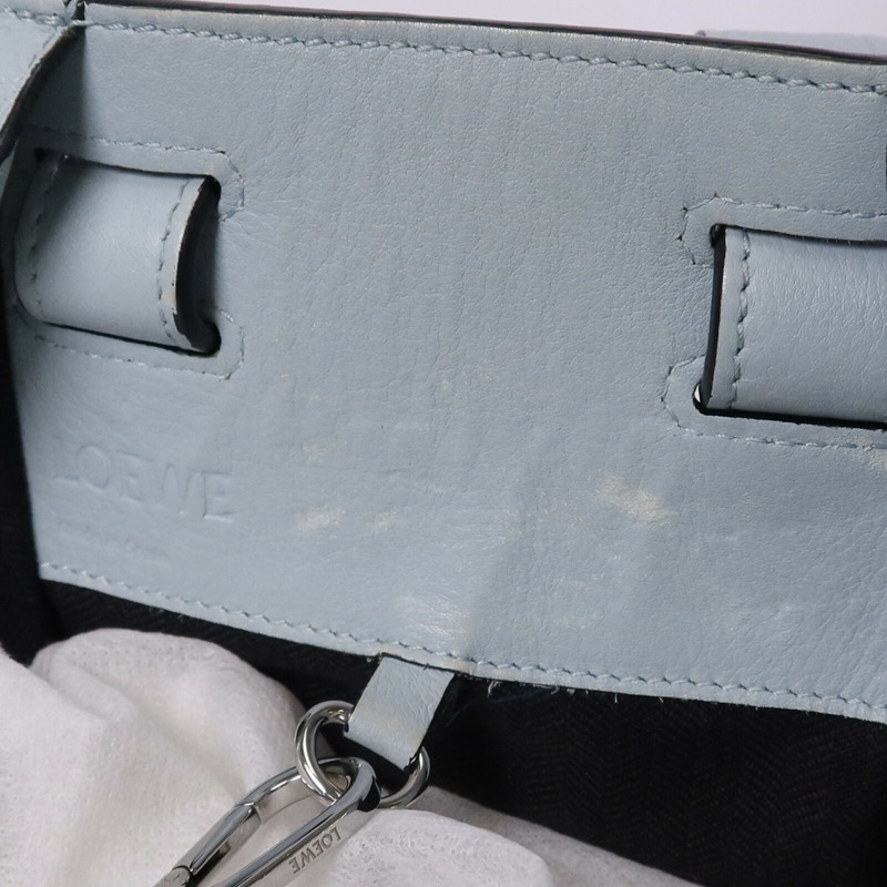 LOEWE 牛皮皮革Hammock MM金扣手挽肩背兩用袋-15