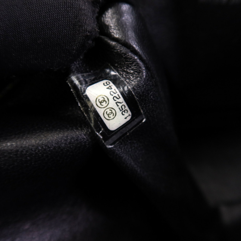 CHANEL 牛皮皮革Large Classic銀扣鏈帶肩背袋-7