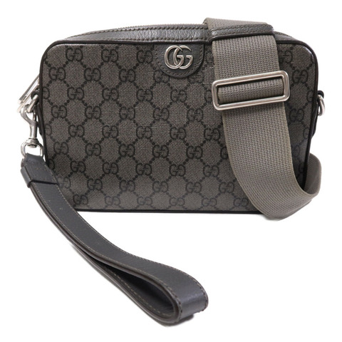 GUCCI 塗層帆布Ophidia GG Carmera Bag銀扣肩背袋