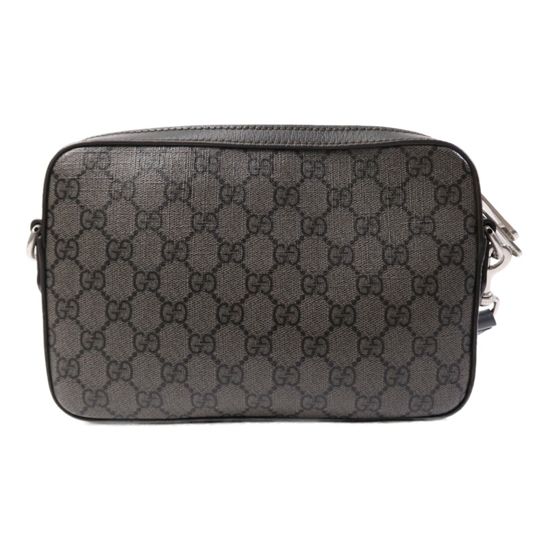 GUCCI 塗層帆布Ophidia GG Carmera Bag銀扣肩背袋-1