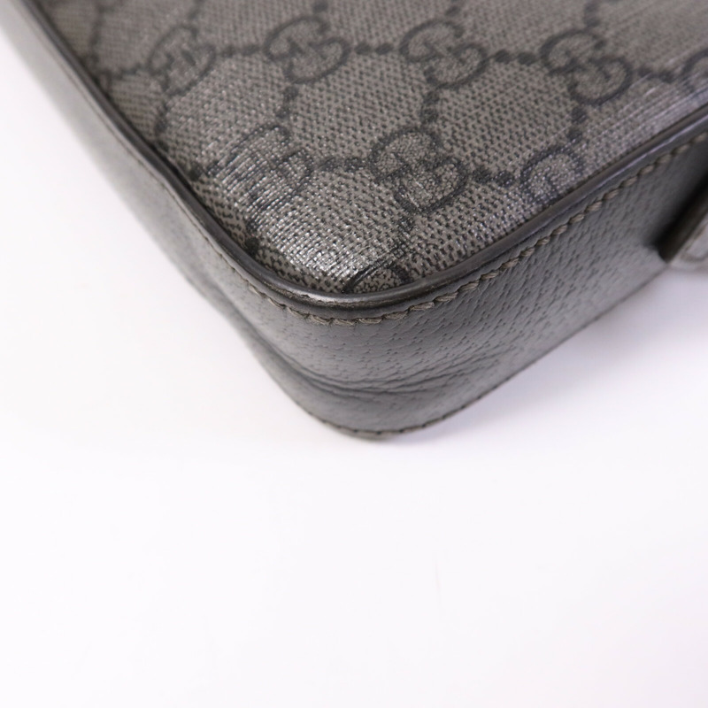 GUCCI 塗層帆布Ophidia GG Carmera Bag銀扣肩背袋-12