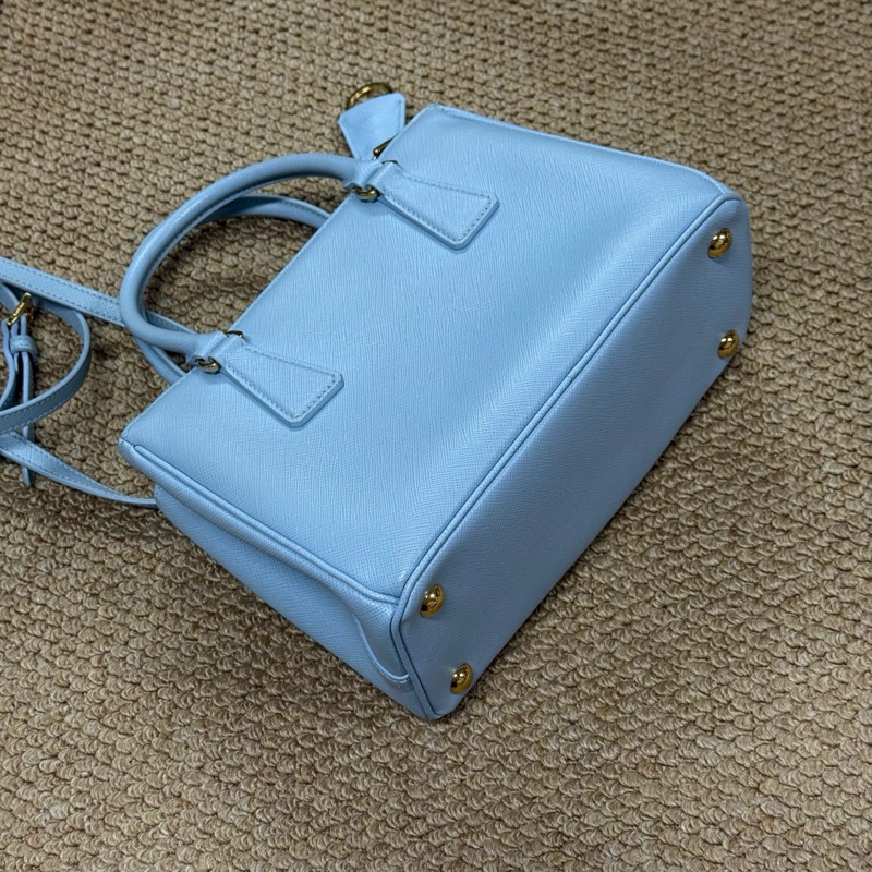 普拉達/Prada新款Galleria 中號Saffiano殺手包手提斜挎 配件塵袋 肩帶-6