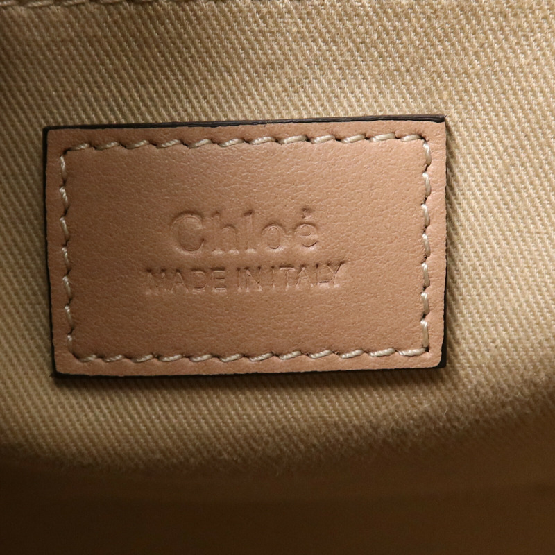 Chloe 帆布Woody Tote Medium肩背袋-5