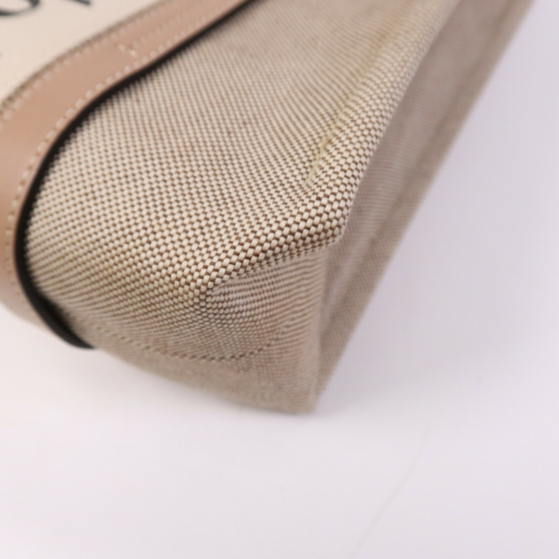 Chloe 帆布Woody Tote Medium肩背袋-9