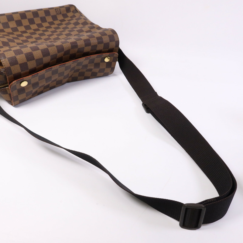 LOUIS VUITTON Damier Naviglio金扣肩背袋-9