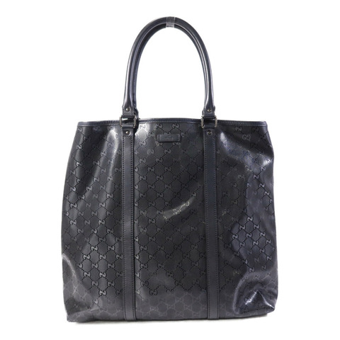 GUCCI 塗層帆布Hand Bag銀扣手挽袋