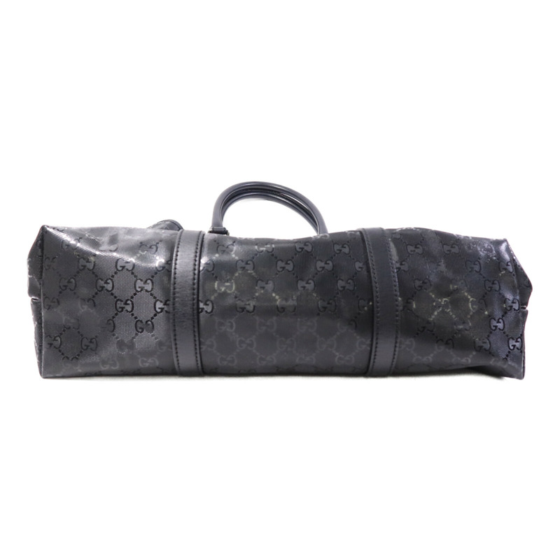 GUCCI 塗層帆布Hand Bag銀扣手挽袋-3