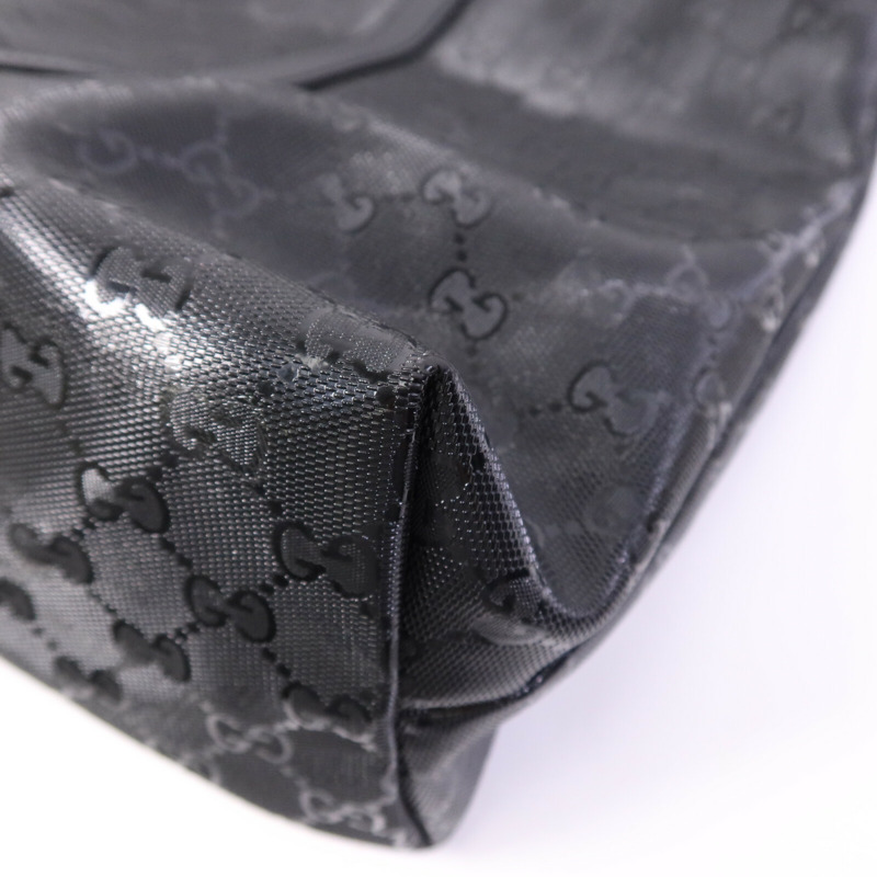 GUCCI 塗層帆布Hand Bag銀扣手挽袋-9