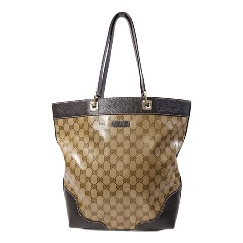 GUCCI 塗層帆布Tote Bag金扣手挽袋
