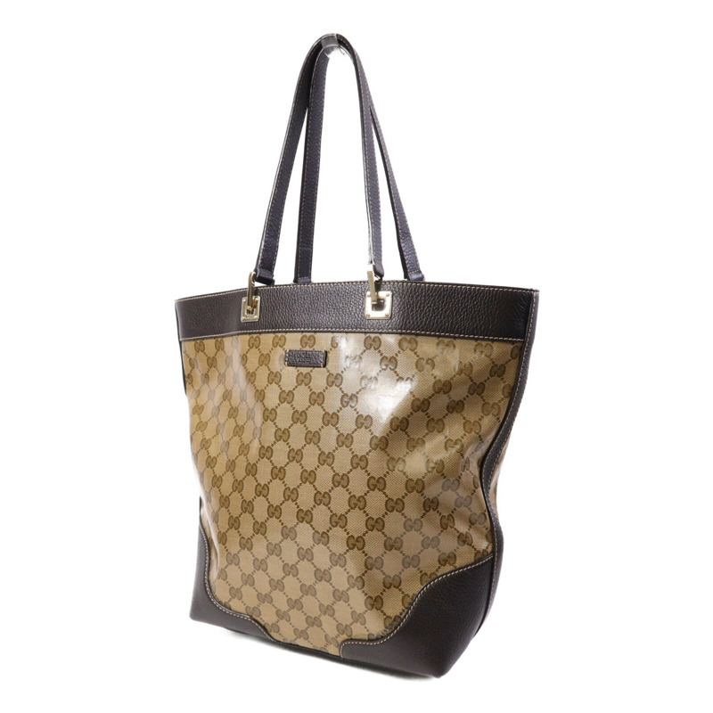 GUCCI 塗層帆布Tote Bag金扣手挽袋-2