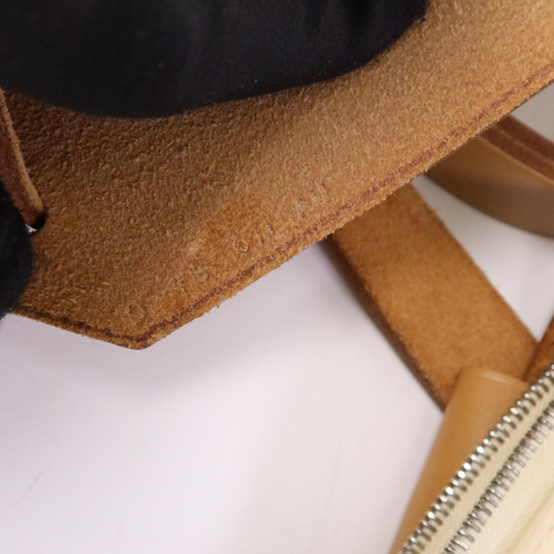 HERMES 帆布Herbag PM手挽肩背兩用袋Gold/Vanille-7