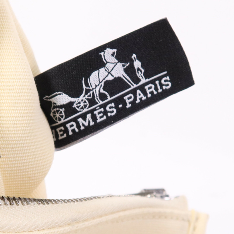 HERMES 帆布Herbag PM手挽肩背兩用袋Gold/Vanille-16