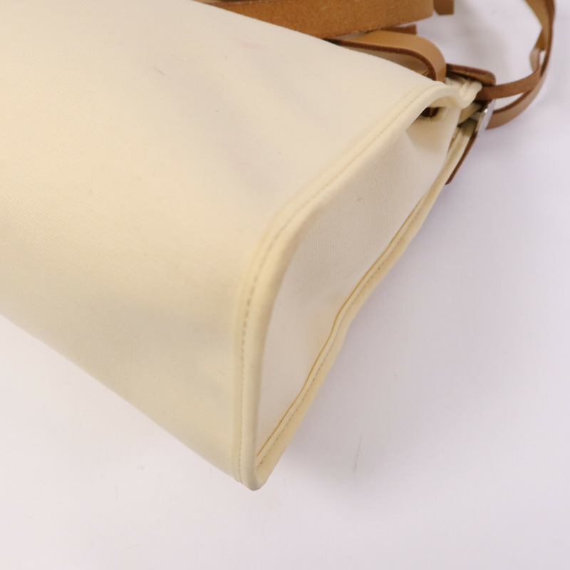 HERMES 帆布Herbag PM手挽肩背兩用袋Gold/Vanille-19