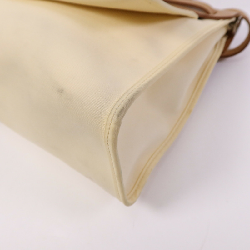 HERMES 帆布Herbag PM手挽肩背兩用袋Gold/Vanille-21
