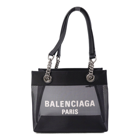 BALENCIAGA 尼龍Duty Free Small Tote Bag銀扣鏈帶手挽袋