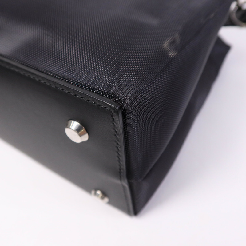 BALENCIAGA 尼龍Duty Free Small Tote Bag銀扣鏈帶手挽袋-11