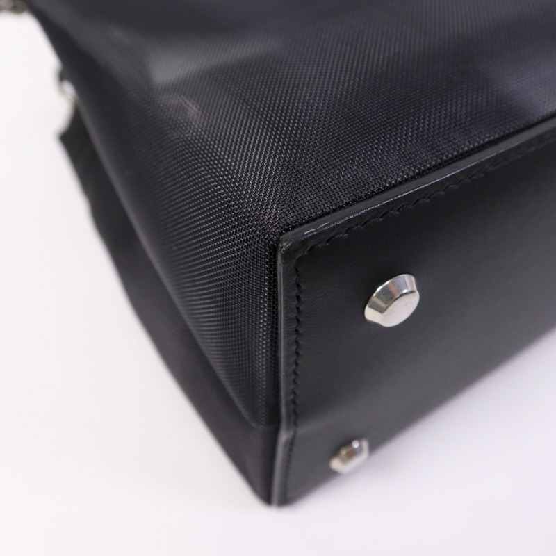 BALENCIAGA 尼龍Duty Free Small Tote Bag銀扣鏈帶手挽袋-12